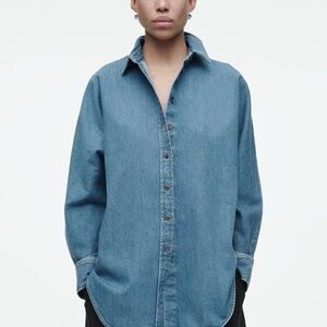 New with tags COS Blue Denim Button-Up Shirt
